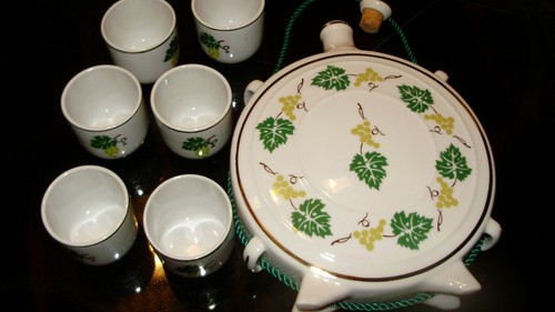 Porzellan schnaps set - porzellan, schnaps-set